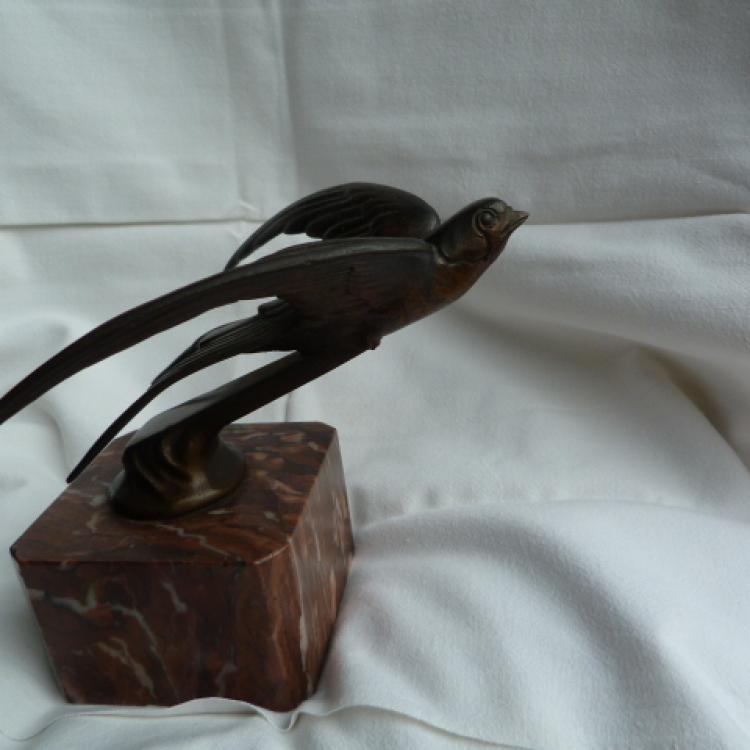 jb antique vienna viena bronze brons swallow