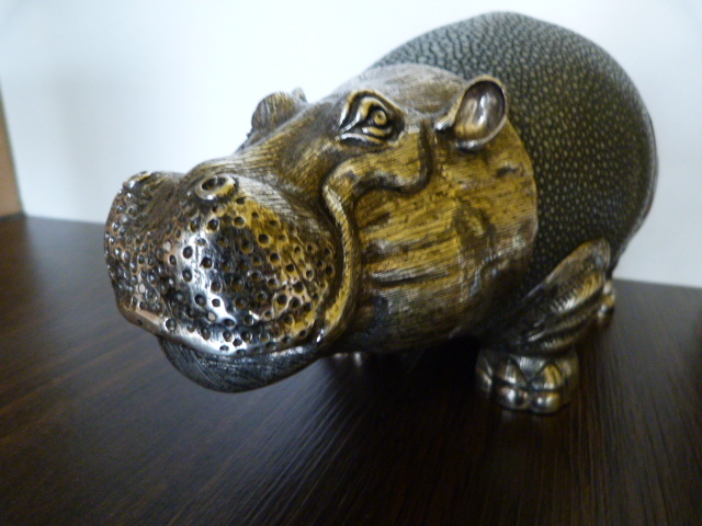 JB antiques hippo galuchat silver art de vivre