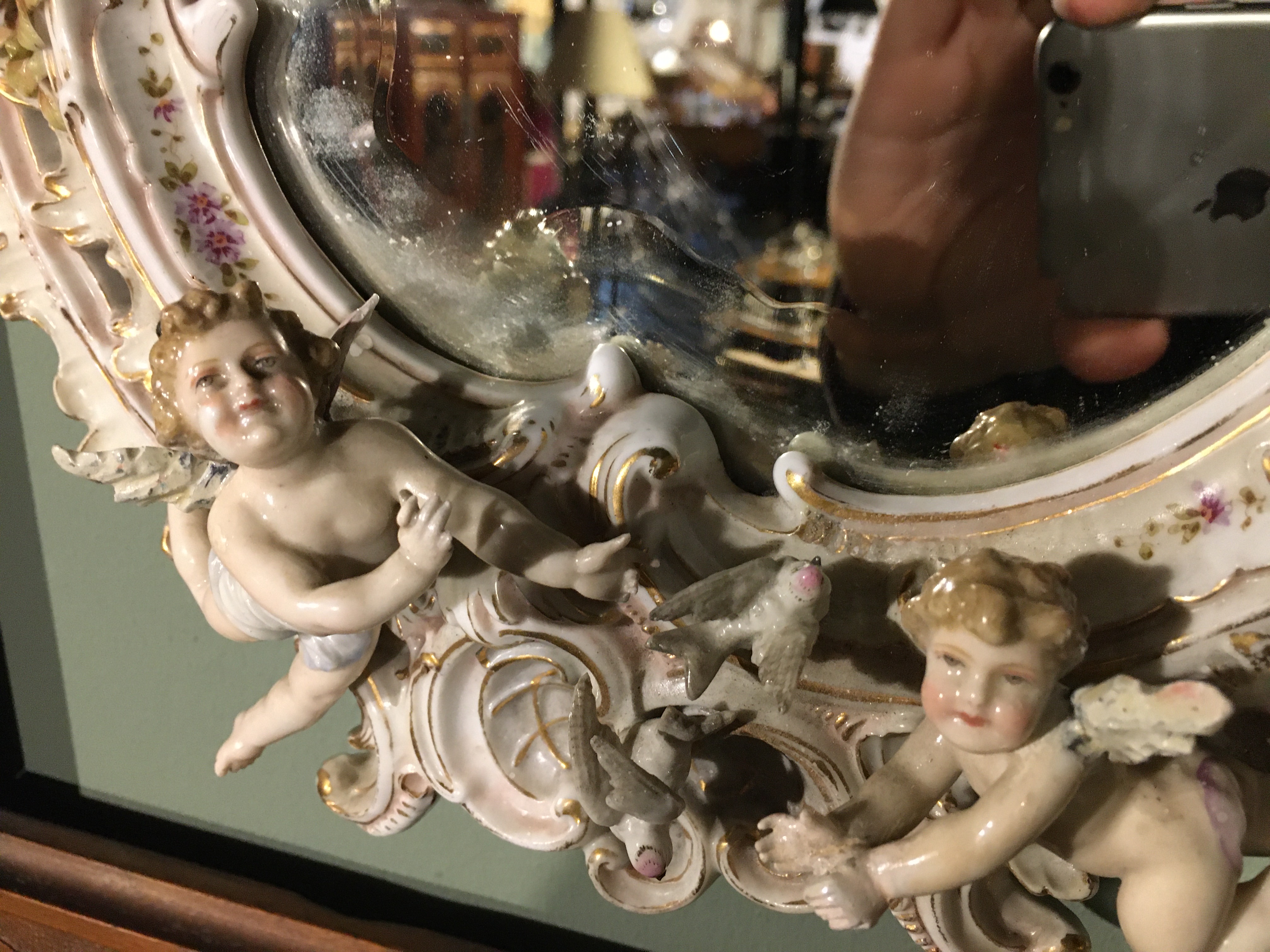 spiegel in porcelein porcelain