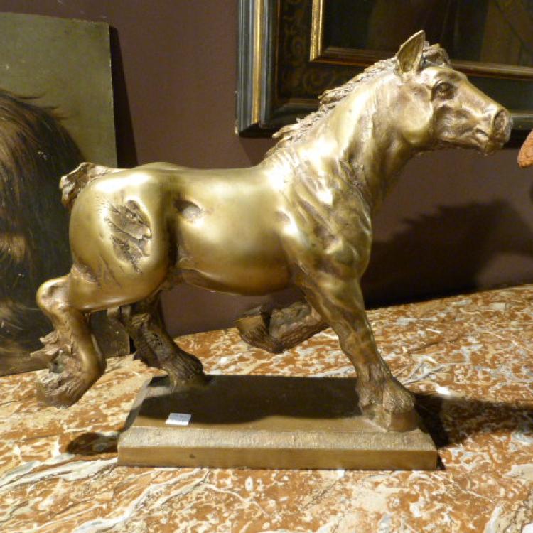 jb antique bronze hors trekpaard draft-hors